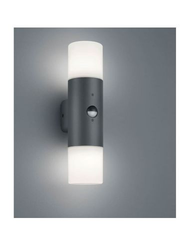 Aplique pared HOOSIC 2 luces arriba y abajo sensor movimiento detalle encendido
