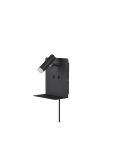 Applique LED avec base de chargement USB 2 lumières noir éteint