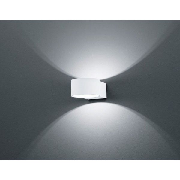 Aplique de pared LED luz arriba y abajo LACAPO blanco/negro
