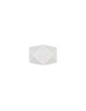 Aplique LED geométrico ZANDOR 18cm branco/preto | LeonLeds