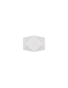 Aplique de pared LED geométrico ZANDOR 18cm blanco/negro| LeonLeds