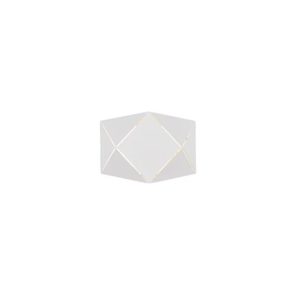 Aplique de pared LED geométrico ZANDOR 18cm blanco/negro| LeonLeds