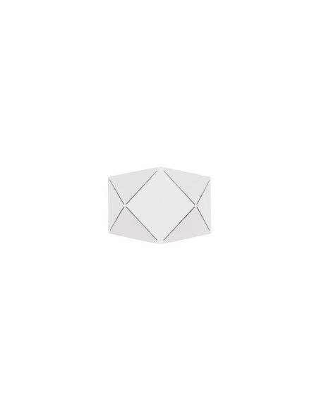 Aplique de pared LED geométrico ZANDOR 18cm blanco| LeonLeds