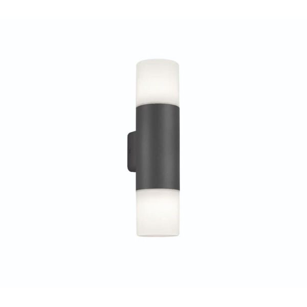 Aplique pared exterior LED HOOSIC antracita 2 luces arriba y abajo| LeonLeds