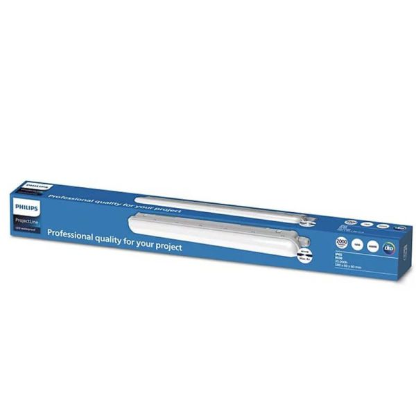 Pantalla LED estanca 60Cm 2.000Lm IP65 IK08 18W ProjectLine Waterproof TW NW para Pared o Techo Philips | LeonLeds
