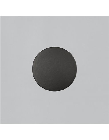Applique d'extérieur LED COMBO Ø 30cm Blanc/Noir Texturé ou Or Technique, 11W 760lm, CRI90 CL.I IP65, Interrupteur à Glissière 2