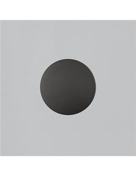 Applique d'extérieur LED COMBO Ø 30cm Blanc/Noir Texturé ou Or Technique, 11W 760lm, CRI90 CL.I IP65, Interrupteur à Glissière 2