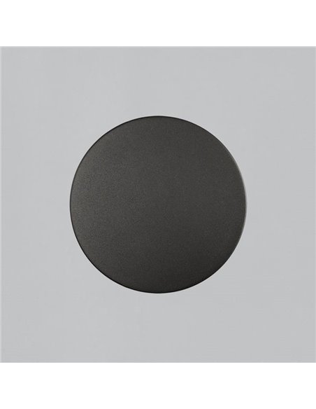 Applique murale extérieure LED COMBO Ø 45cm Blanc/Noir Texturé ou Or Technique, 15W 1140lm, CRI90 CL.I IP65, 2700K-3000K Slide