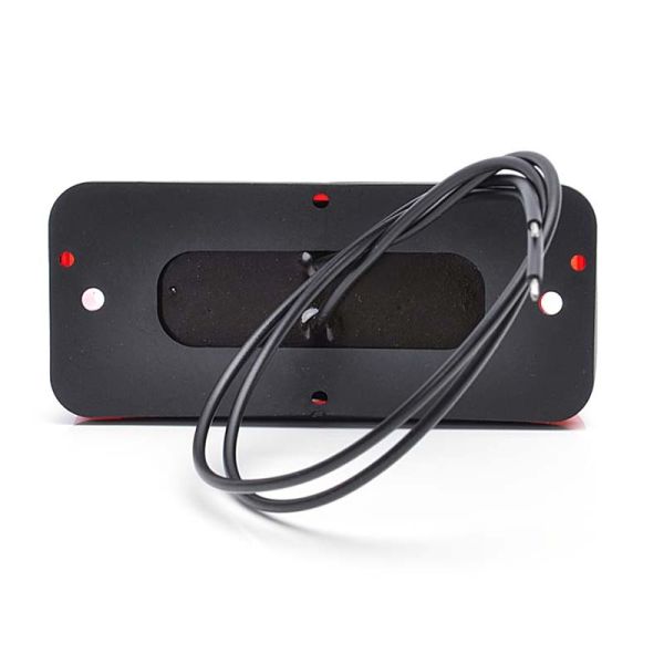 Piloto Antiniebla LED Rectangular Tapa Roja 12/24V Tulipa Roja luz Roja Homologado | LeonLeds