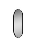 Grand miroir ovale DANIELA 1700(h)x700 Noir, Sans éclairage
