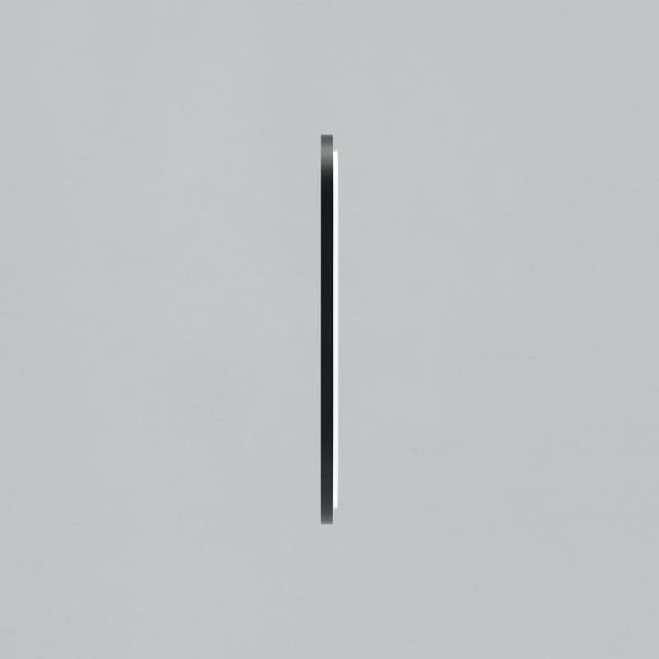 Espelho LED médio oval DANIELA 1200(h)x600 Preto, 55W 3000K 3725lm, CRI90 CL.II IP44, LED integrado