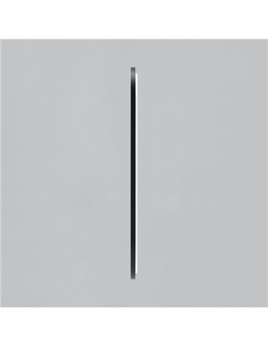 Espejo con luz LED ovalado DANIELA grande 1700(h)x700 Negro, 63W 3000K 4300lm, CRI90 CL.II IP44, LED integrado