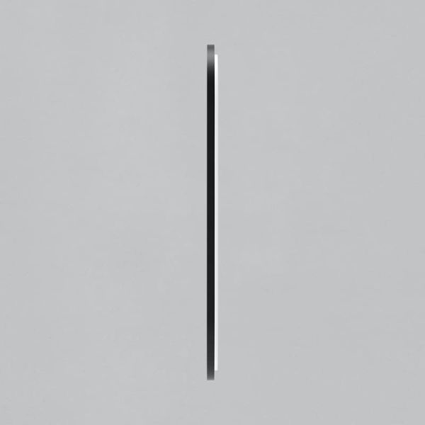 DANIELA grand miroir lumineux ovale LED 1700(h)x700 Noir, 63W 3000K 4300lm, CRI90 CL.II IP44, LED intégré