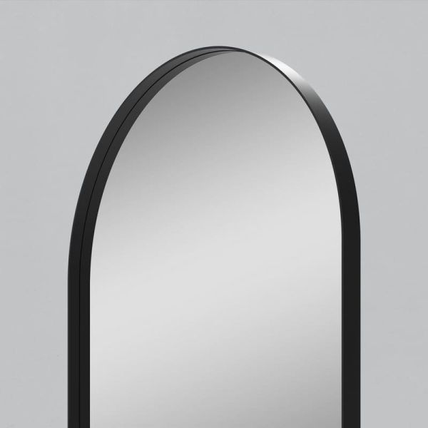 Espelho de luz LED oval grande DANIELA 1700(h)x700 Preto, 63W 3000K 4300lm, CRI90 CL.II IP44, LED integrado