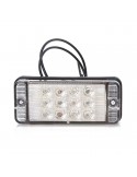 Piloto Antiniebla LED Homologado Rectangular Tulipa Blanca luz Roja | LeonLeds