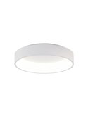 Plafonnier LED DILGA Ø 60cm Blanc Texturé/Noir, 48W 3730lm, CRI90 CL.I, interrupteur à glissière 2700K-3000K avec et sans Casamb
