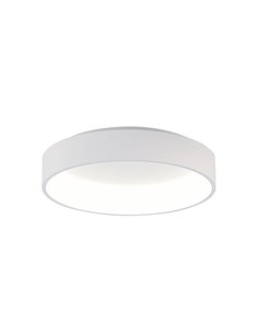 Plafonnier LED DILGA Ø 60 cm, blanc texturé/noir, 48 W, 3730 lm, IRC 90, CL.I, interrupteur à glissière 2700 K-3000 K, avec ou s