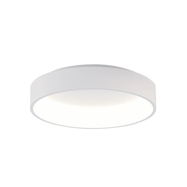 Plafón LED de Techo DILGA Ø 60cm Blanco/Negro texturado, 48W 3730lm, CRI90 CL.I, 2700K-3000K Slide Switch Con y Sin Casambi