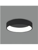 Plafón LED de Techo DILGA Ø 60cm Blanco/Negro texturado, 48W 3730lm, CRI90 CL.I, 2700K-3000K Slide Switch Con y Sin Casambi