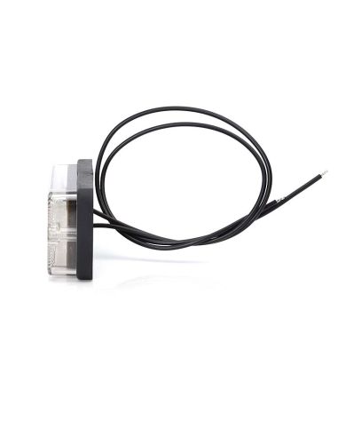 Farol de Nevoeiro LED Aprovado Abajur Branco Retangular Luz vermelha | leonleds