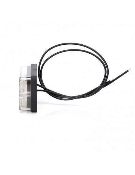 Piloto Antiniebla LED Homologado Rectangular Tulipa Blanca luz Roja | LeonLeds