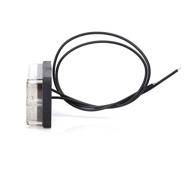 Piloto Antiniebla LED Homologado Rectangular Tulipa Blanca luz Roja | LeonLeds