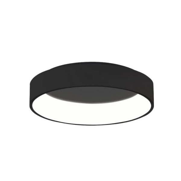 Plafón LED de Techo DILGA Ø 60cm Blanco/Negro texturado, 48W 3730lm, CRI90 CL.I, 2700K-3000K Slide Switch Con y Sin Casambi