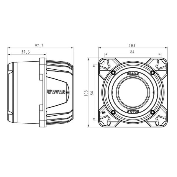 Faro LED redondo para empotrar en Class Fendt Massey Ferguson 32W 3.000Lm Clase 3 10V-36V Thomas | LeonLeds