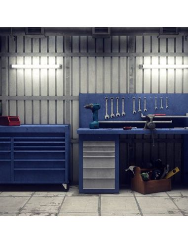 Pantalla estanca LED de 150Cm blanca 5.400Lm IP65 IK06 54W ProjectLine Waterproof White 8720169502697  | LeonLeds