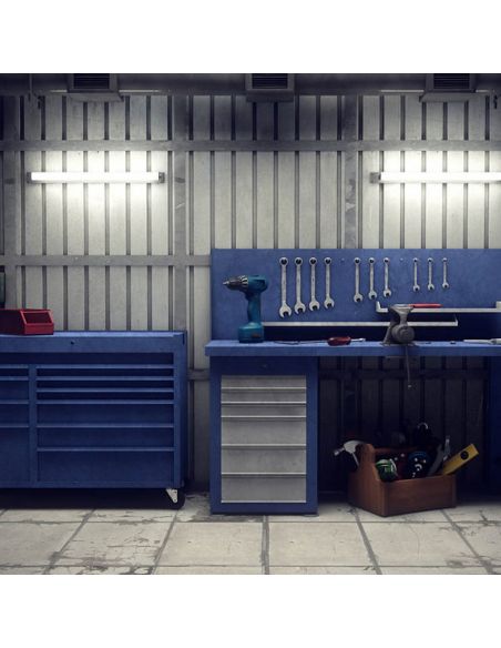 Écran LED étanche blanc 150Cm 5,400Lm IP65 IK06 54W ProjectLine Étanche Blanc 8720169502697 | LéonLeds