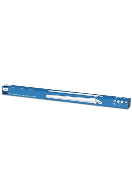 Regleta LED Blanca 60Cm 1.700Lm IP65 IK06 17W ProjectLine Waterproof White Philips | LeonLeds