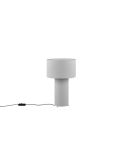 Lampe de table en textile gris BALE sourdine