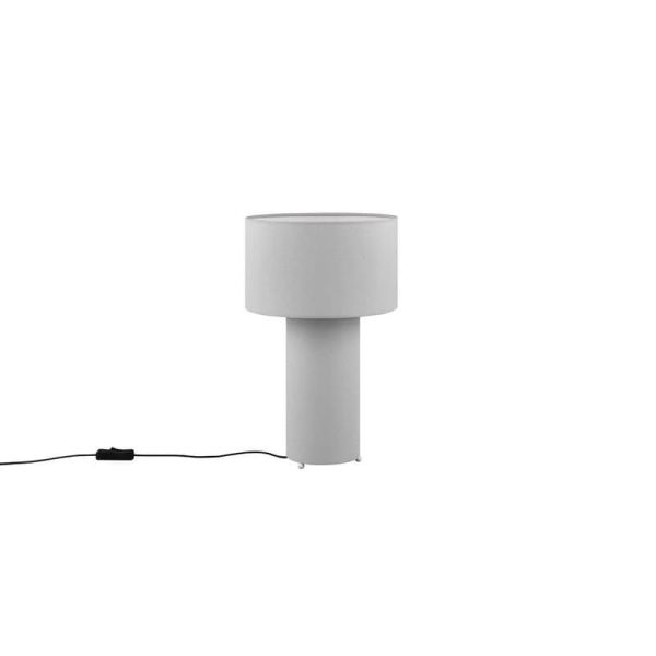 Lampe de table en textile gris BALE sourdine