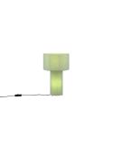 Lampe de table BALE abat-jour et corps en tissu vert | LéonLeds