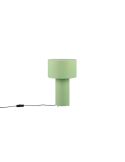 Lampe de table BALE avec abat-jour et corps en tissu vert sourd