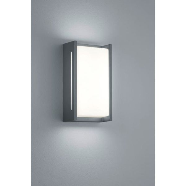 Aplique de pared LED INDUS para uso exterior encendido