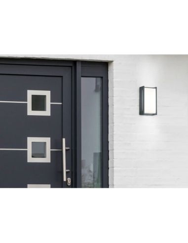 Aplique de pared LED INDUS para uso exterior foto ambiente