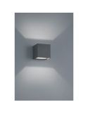 Aplique de pared LED cuadrado ADAJA negro