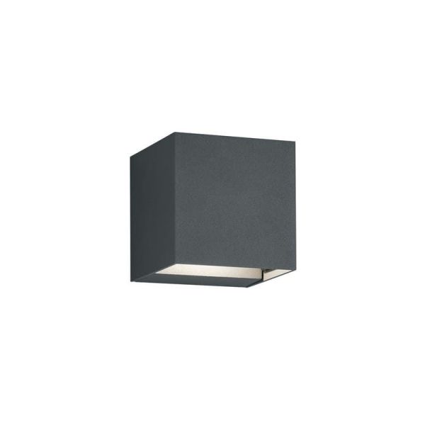 Aplique LED quadrado ADAJA ligado