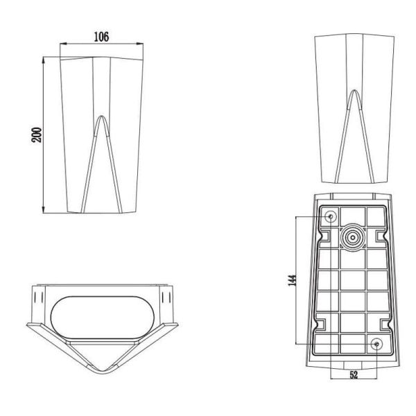 Applique murale d'extérieur LED, avec...