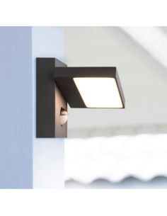 Aplique de pared LED para exterior con sensor de movimiento HORTON 226369142 2