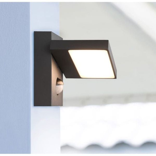 Aplique de pared LED para exterior con sensor de movimiento HORTON 226369142