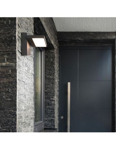 Aplique de pared LED para exterior HORTON pantalla orientable incl.1x8W LED 1000Lm 3000K IP54 jardin/exterior 226360142