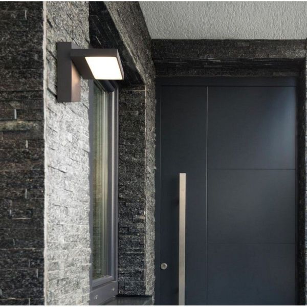 Luminária de parede externa LED HORTON com abajur ajustável incl. 1x8W LED 1000Lm 3000K IP54 jardim/externo 226360142