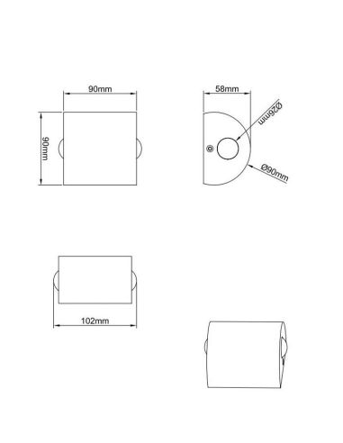 Applique murale LED haut et bas WALES...