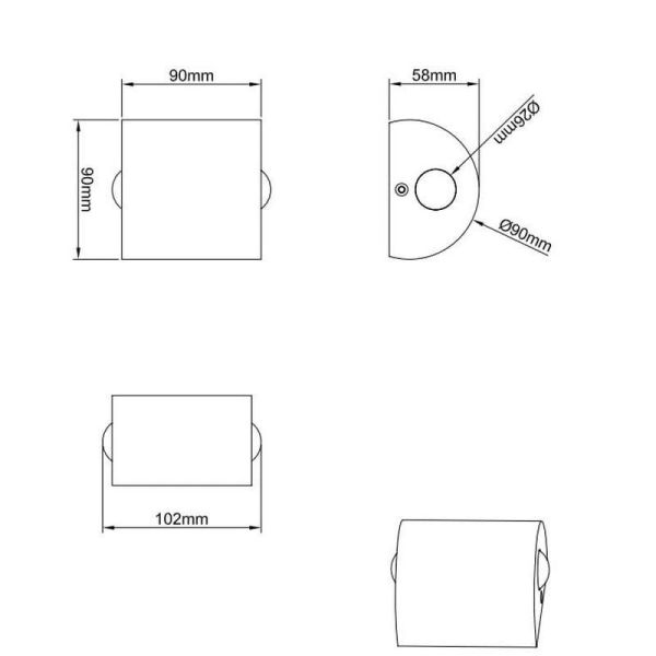 Applique murale LED haut et bas WALES...