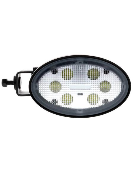 Luz de trabalho LED oval 2.000Lm com suporte lateral giratório Óptica de trabalho D15095 | LeonLeds