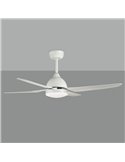 Ventilador de teto LED branco fosco BARINE, 24W 2300lm + 32W DC MOTOR, CRI80 CL.I, controle remoto, regulável 3000K-4000K-6000