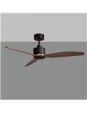 Ventilador de teto Garbin Black/Walnut, 30W DC MOTOR, CL.I, controle remoto