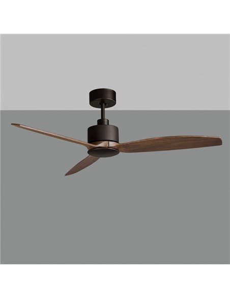 Ventilador de teto Garbin Black/Walnut, 30W DC MOTOR, CL.I, controle remoto